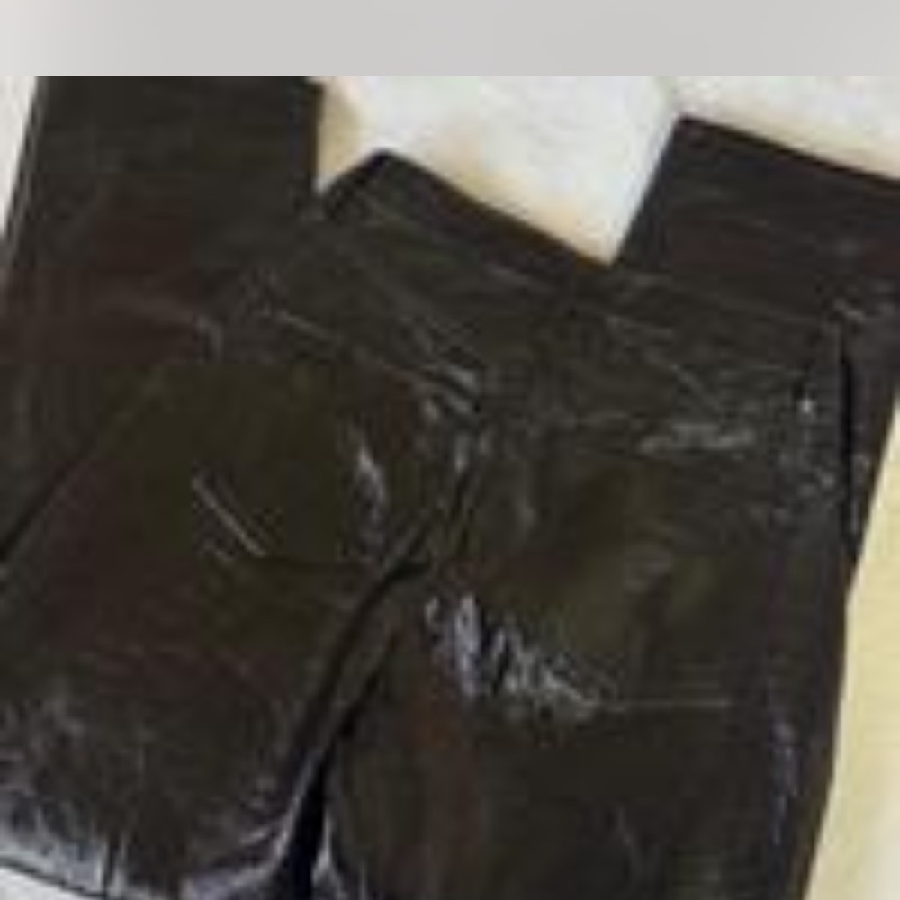 Express Black Straight Leg pants with Sleek Finish - Picture 2 of 7
